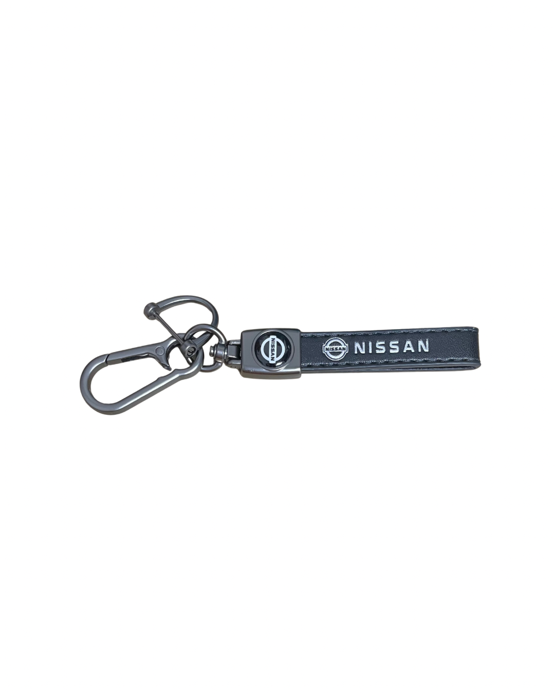 Llavero en cuero y zinc Nissan