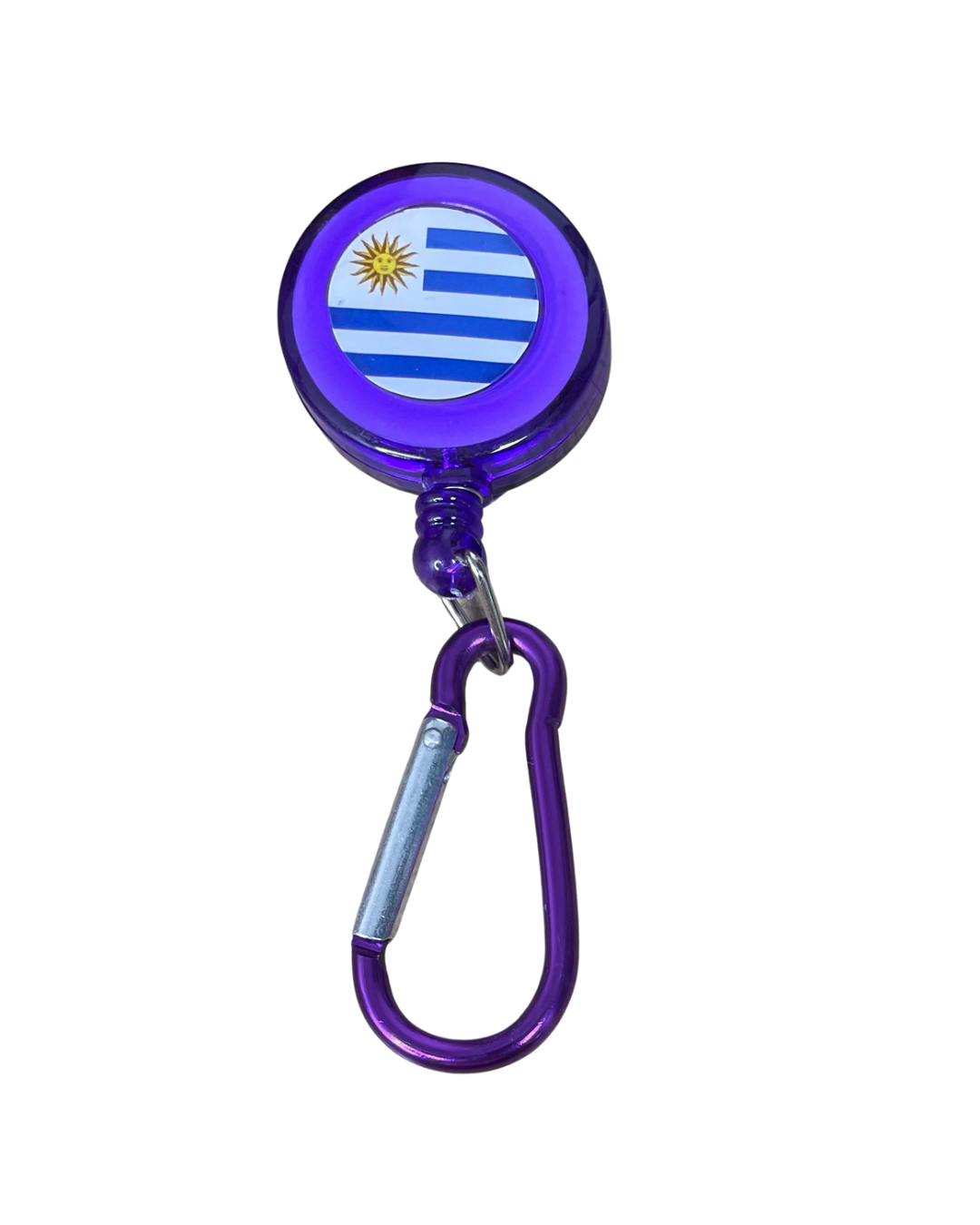 Llavero retractil de Uruguay