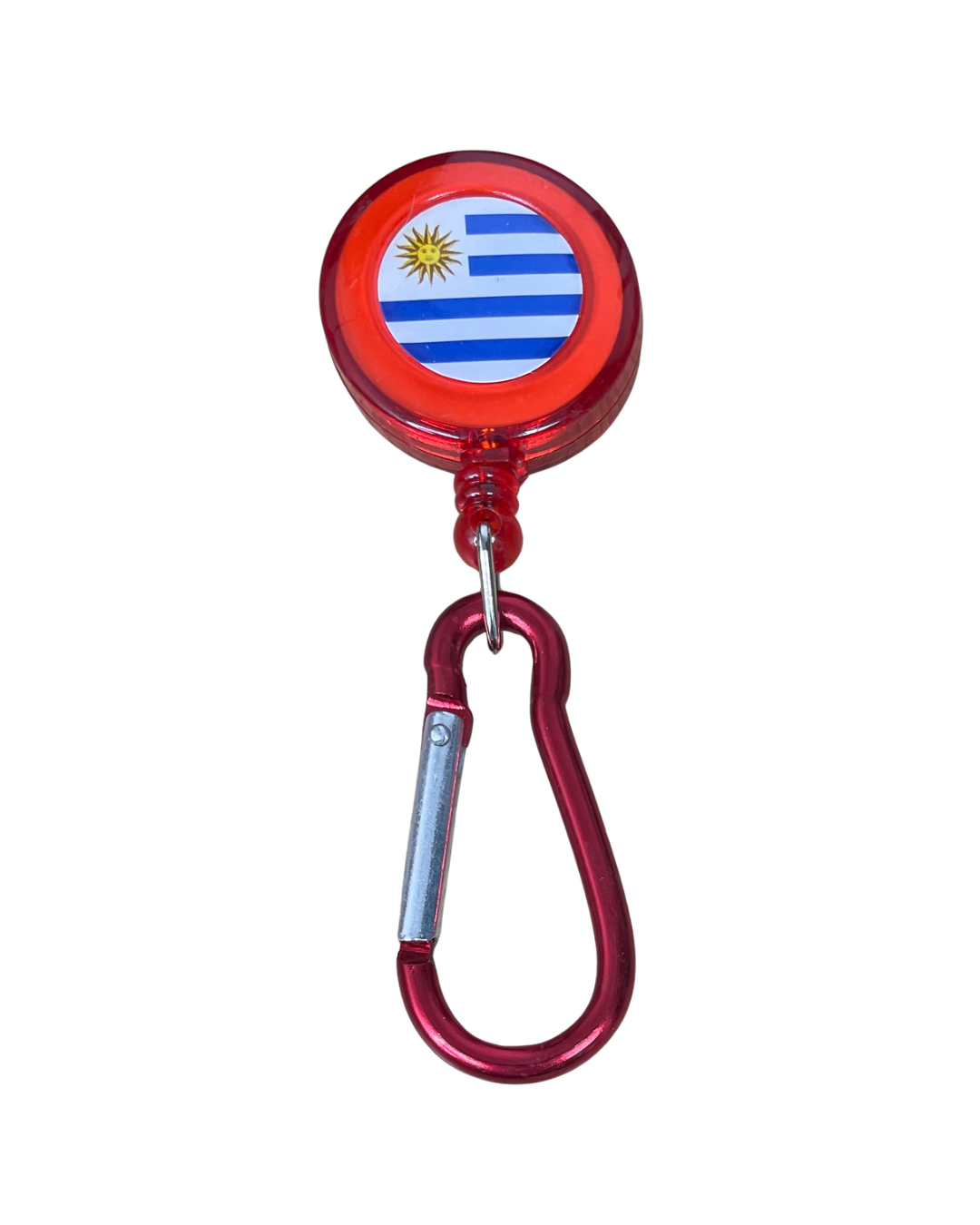 Llavero retractil de Uruguay