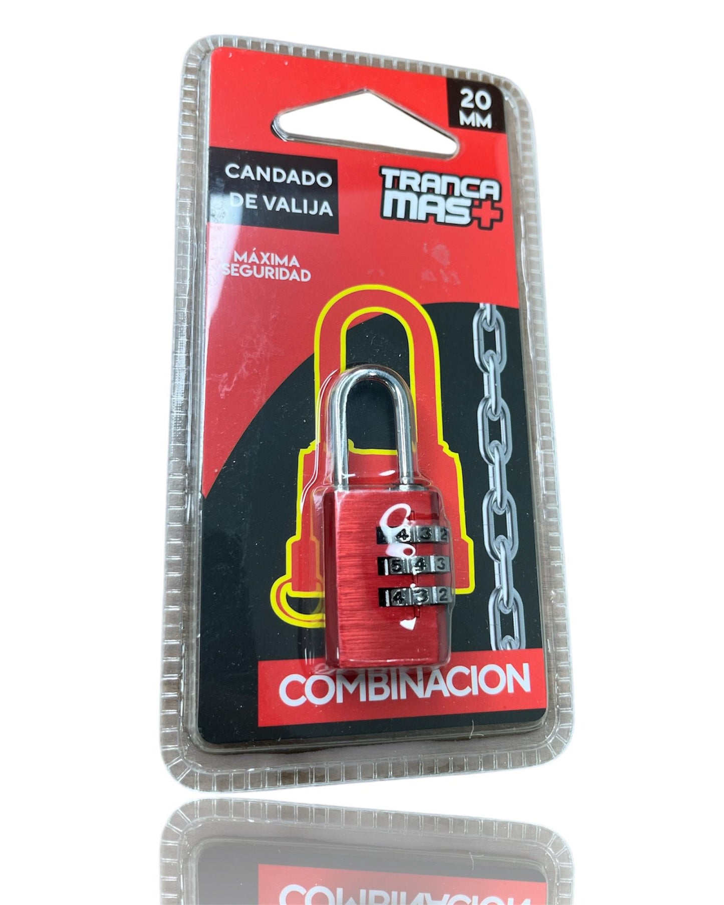 Candado 20mm de combinación TrancaMas+