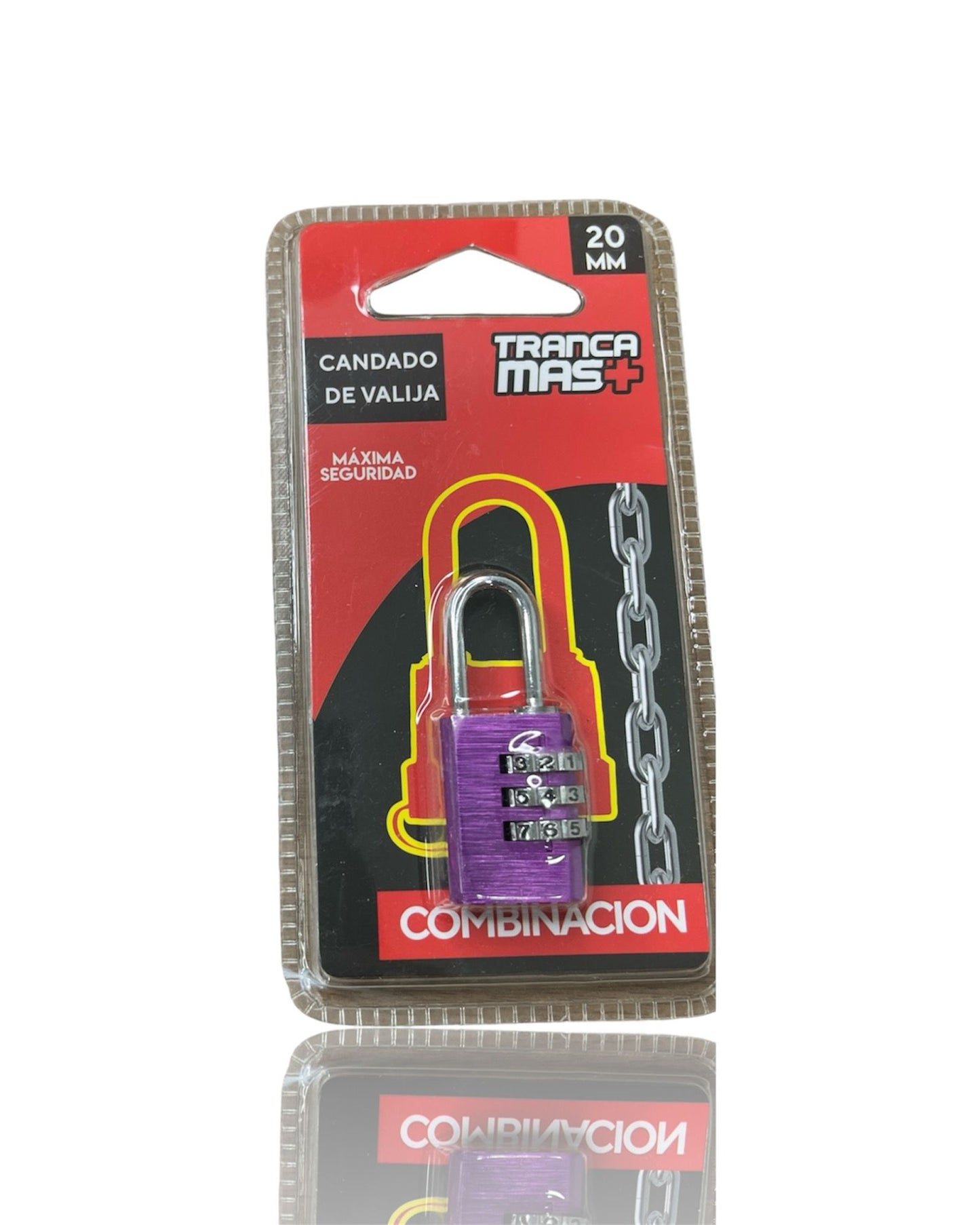Candado 20mm de combinación TrancaMas+