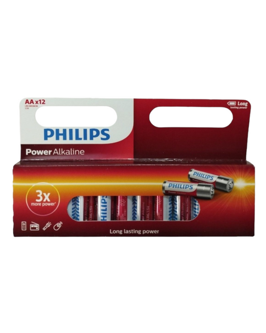 Pilas Alcalinas Philips AA Pack de 12