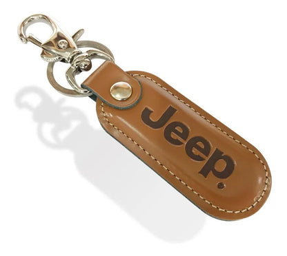 Llavero en cuero JEEP