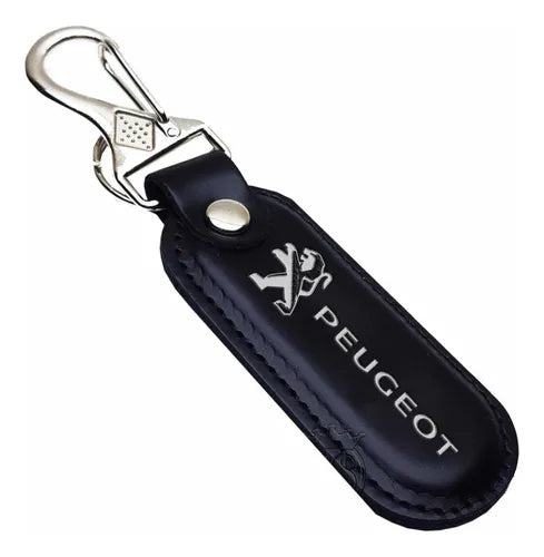 Llavero en cuero PEUGEOT