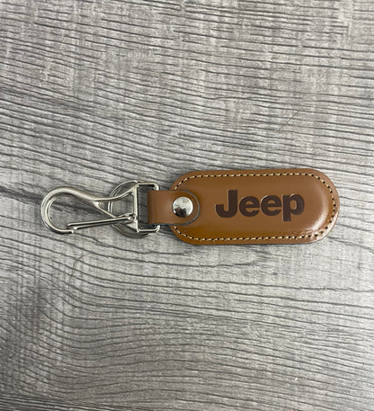 Llavero en cuero JEEP