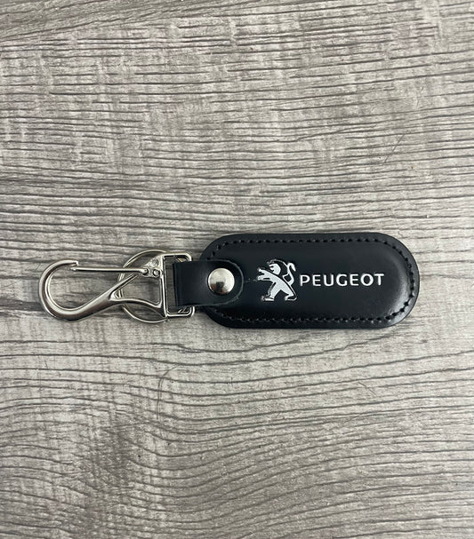 Llavero en cuero PEUGEOT