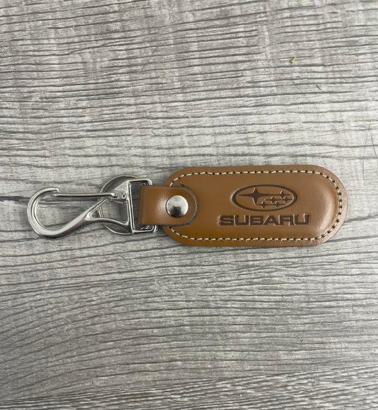Llavero en cuero SUBARU