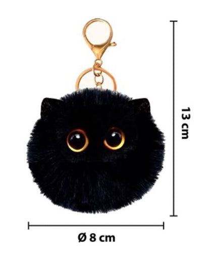 Llavero pompón con carita