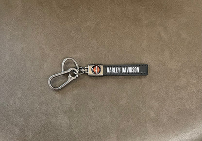 Llavero en cuero y zinc Harley-Davidson