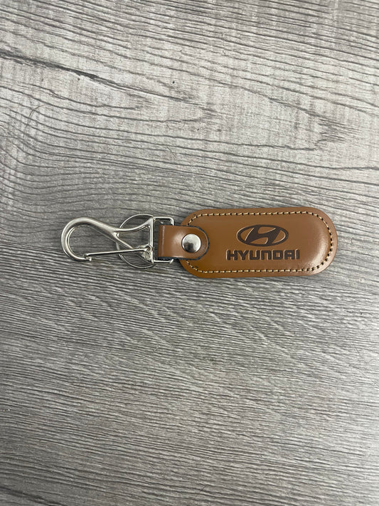 Llavero en cuero HYUNDAI