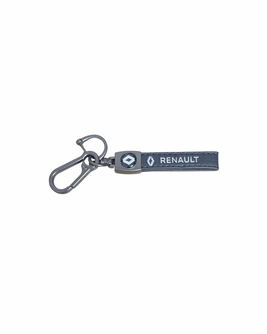 Llavero en cuero y zinc Renault